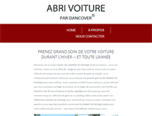 Tablet Screenshot of abri-voiture.pro